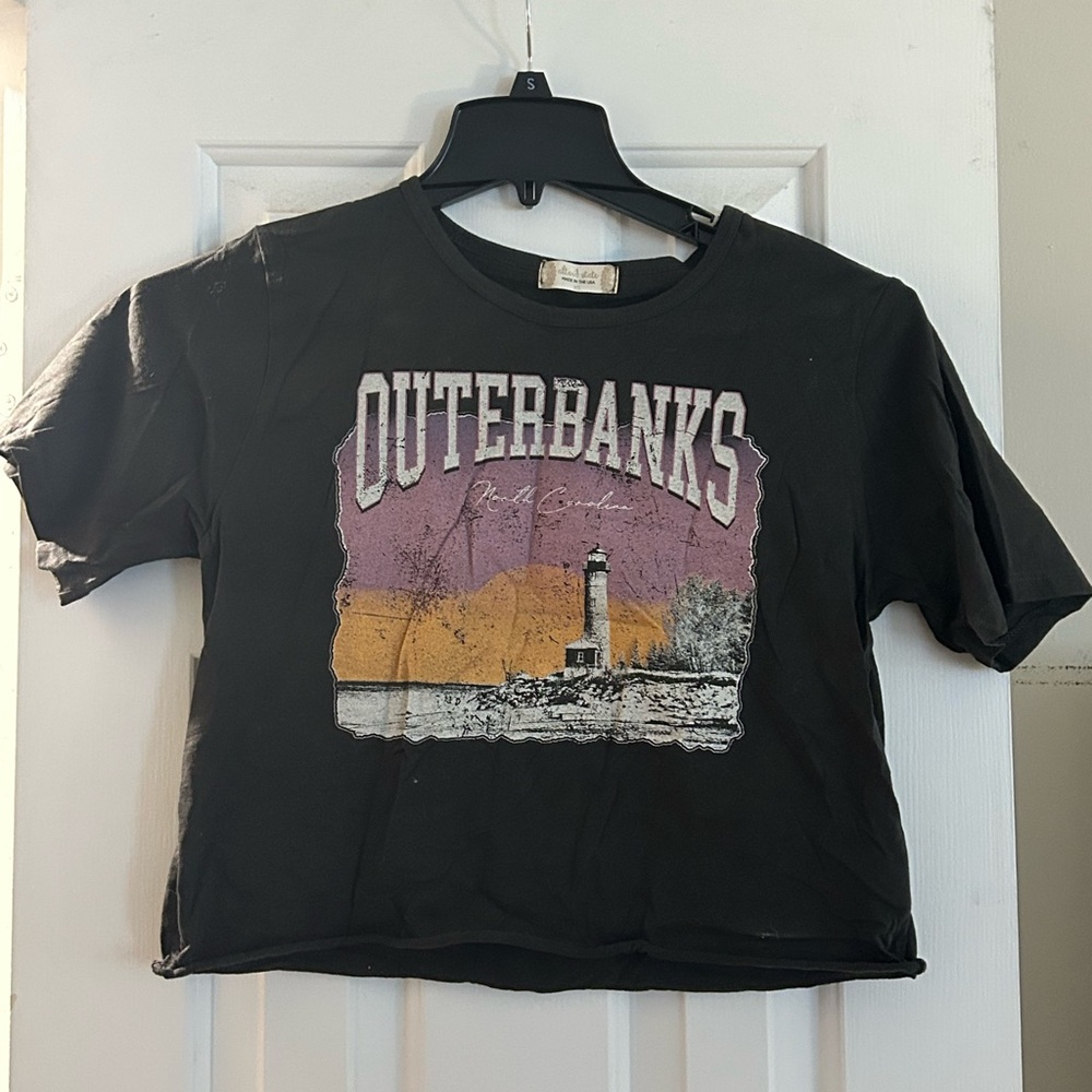 Altar'd State Black Outer Banks Tee